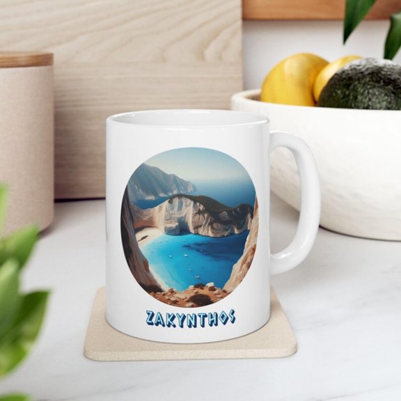 Zakynthos Scenic View Mug Travel Lover Gift, Coffee Enthusiast uvenir oz.jpg