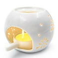 thumbnail image 1 of Zalaxt Tea Light Candle Holder,Ceramic Wax Warmer Decoration for Living Room, Balcony, Patio Tabletop Decorations, 1 of 6