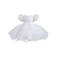 thumbnail image 1 of Zaldita Baby Girls Sequins Princess Birthday Party Dress Pageant Tulle Bowknot Tutu Dress White 3-4, 1 of 5