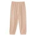 thumbnail image 1 of Zaldita Boys Girls Elastic Harem Bloomer Pants Pull-on Trousers Loose Jogger Leggings Light Pink 4-5, 1 of 4