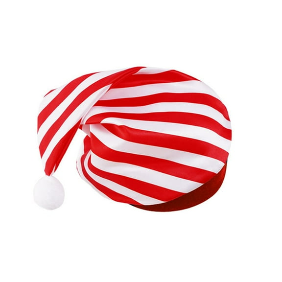 Zaldita Children Christmas Elf Striped Hat Christmas Holiday Party Hats Plush Bells Hats for Unisex Red 4