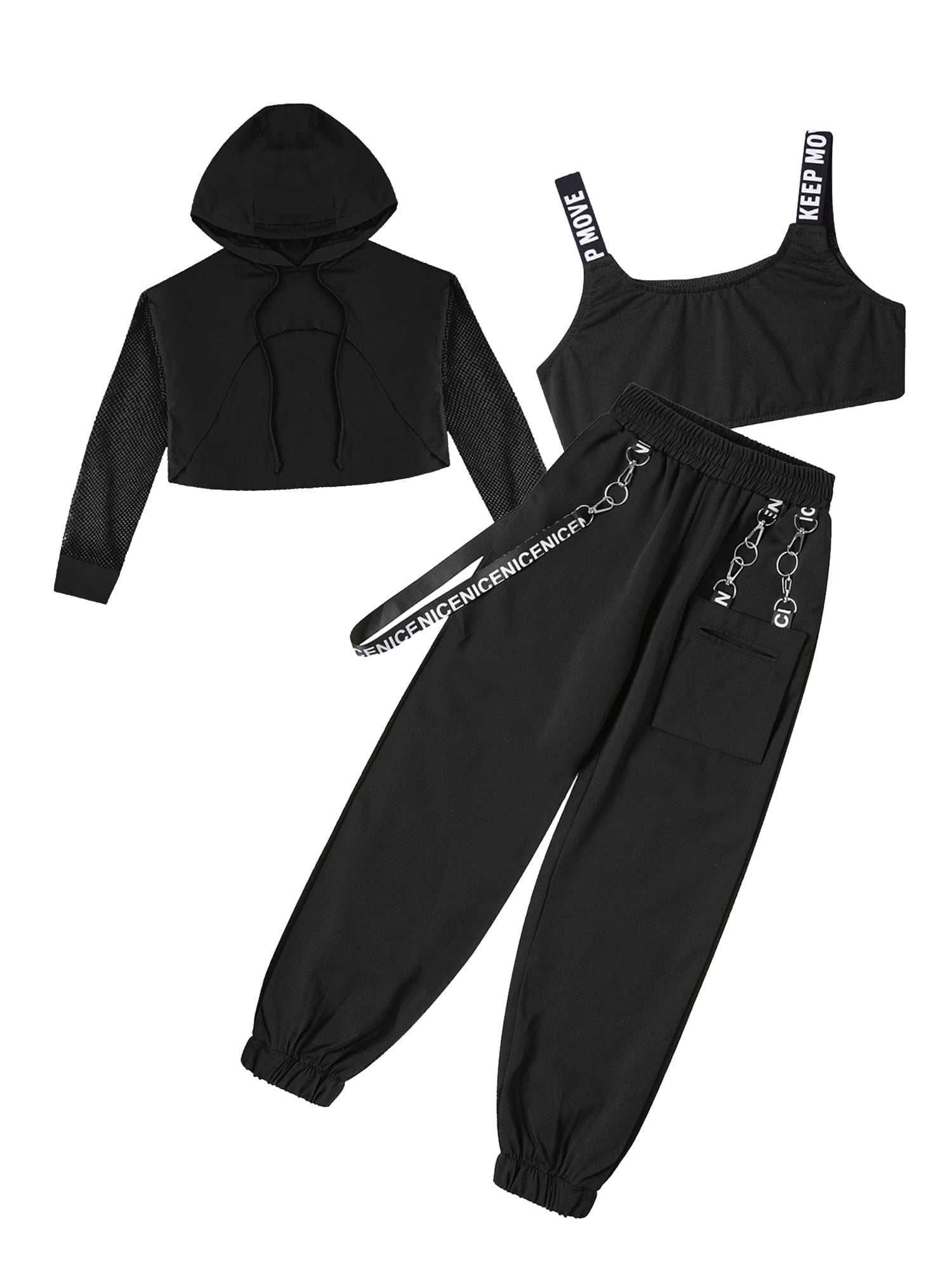 hip hop black dance outfits