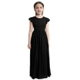thumbnail image 1 of Zaldita Flower Girl Wedding Bridesmaid Dress Princess Chiffon Dresses Kids Pageant Prom Ball Gown Black 8, 1 of 7