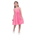 thumbnail image 1 of Zaldita Flower Girls Dress Wedding Bridesmaid Dress Kids Evening Chiffon Dresses with Waist Floral Hot Pink 14, 1 of 7