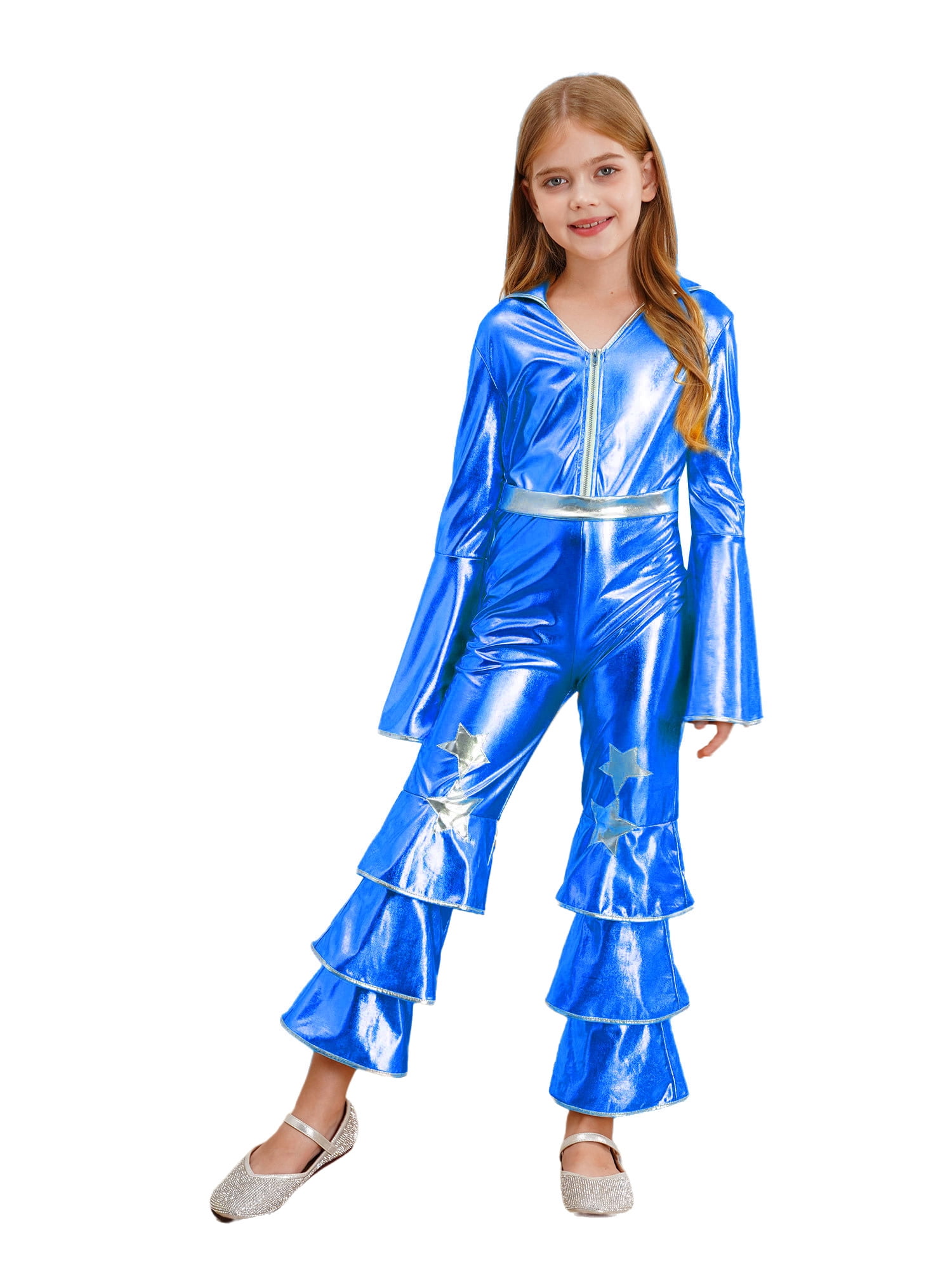 Zaldita Costume Princesse Arabe Femme - Combinaison Belly Dance Paillettes Cosplay Jumpsuit
