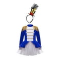 thumbnail image 1 of Zaldita Girls Christmas/Halloween Circus Drummer Costume Kids Long Sleeve Dance Tutu Dress Drum Band Uniform Royal Blue 6, 1 of 7