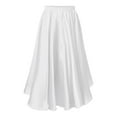 thumbnail image 1 of Zaldita Girls Flared Skater Skirts Ballet Tutu Dress Chiffon Latin Dance Skirts Performance Costume Dancewear White 7-8, 1 of 7