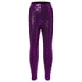 thumbnail image 1 of Zaldita Girls Full Length Leggings Kids Thick Warm Winter Leggings Scales Fish Pants Dancewear Activewear Purple 100, 1 of 7