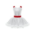 thumbnail image 1 of Zaldita Girls Ms Santa Clause Christmas Costume Shiny Sequins Tutu Dress Ballet Ice Skater Dancewear White 8, 1 of 7