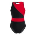 thumbnail image 1 of Zaldita Gymnastics Leotards for Girls Cutout Back Athletic Jumpsuit Active One-piece Unitard Bodysuit Red&Black 6, 1 of 6