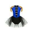 thumbnail image 1 of Zaldita Halloween Circus Ringmaster Costumes Girls Open Back Short Tulle Tutu Dress Leotard for Royal Blue 12, 1 of 5
