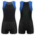 thumbnail image 1 of Zaldita Kids Boys Girls Gymnastics Leotard with Shorts Set Tumbling Dance Biketard Unitard Dancewear Royal Blue&Black 12, 1 of 7