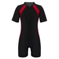 thumbnail image 1 of Zaldita Kids Boys Girls Rush Guard Swimsuits One Piece Bathing Suit Swimming Costume Athletic Red XL, 1 of 5