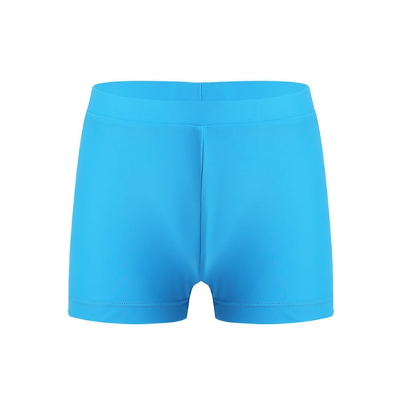 Zaldita Kids Girls Active Swim Shorts Water Sports Swimming Bottoms Athletic Rash Guard Swimsuit Light Blue 8