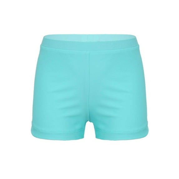 Zaldita Kids Girls Active Swim Shorts Water Sports Swimsuit Bathing Suit Bottoms Athletic Rash Guard Boyshort Light Green 12