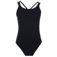 thumbnail image 1 of Zaldita Kids Girls Ballet Dance Leotard Criss Cross Back Bodysuit Gymnastics One Piece Unitard Black 8-10, 1 of 7