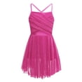 thumbnail image 1 of Zaldita Kids Girls Glitter Ballet Tutu Dress Dancewear Camisole Leotard Stage Performance Dance Costumes Rose 16, 1 of 7