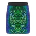 thumbnail image 1 of Zaldita Kids Girls Sequins Bodycon Mini Skirts Sparkly Elastic Waist Pencil Skirts Ballet Dance Party Skorts Dancewear Green 130, 1 of 7