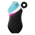 thumbnail image 1 of Zaldita Kids Girls Shiny Ballet Dance Gymnastics Leotards One Piece Unitards Bodysuit with Hair Band Swimwear Lake Blue 6, 1 of 7