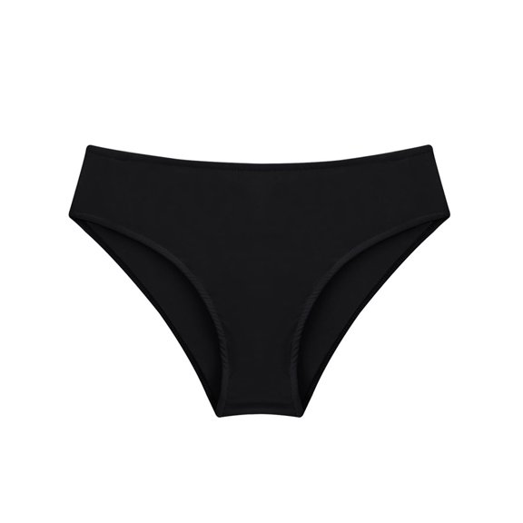 Zaldita Kids Girls Swimming Bottoms UPF50+ Rash Guard Swim Briefs Bikini Swimwear Black 10