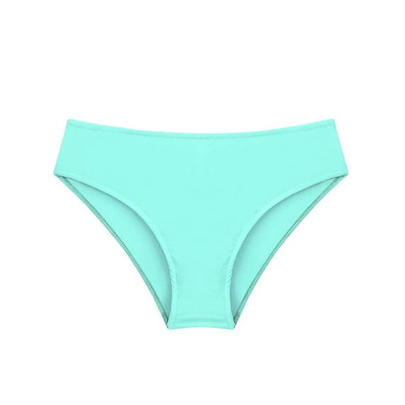 Zaldita Kids Girls Swimming Bottoms UPF50+ Rash Guard Swim Briefs Bikini Swimwear Light Blue Green 10