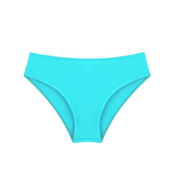 Zaldita Kids Girls Swimming Bottoms UPF50+ Rash Guard Swim Briefs Bikini Swimwear Light Green 6