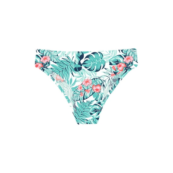 Zaldita Kids Girls Swimming Bottoms UPF50+ Rash Guard Swim Briefs Bikini Swimwear Palm Leaves 16