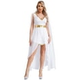 thumbnail image 1 of Zaldita Ladies Greek Queen Princess Toga Dress Flowy Split Dress Roman Empress Fancy Dress Greek Party Dress White XXL, 1 of 5