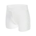 thumbnail image 1 of Zaldita Little Big Girls Shiny Rhinestone Gymnastics Shorts Tumbling Athletic Bottoms Dancewear White 8, 1 of 6