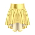 thumbnail image 1 of Zaldita Little Girls High Waist Bronzing Dance Skirts for Kids Ballroom Latin Salsa Tango Rave Skirt Gold 12, 1 of 5