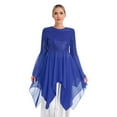 thumbnail image 1 of Zaldita Liturgical Praise Dance Dress for Women Shiny Sequins Lyrical Worship Dance Tunic Blue M, 1 of 7