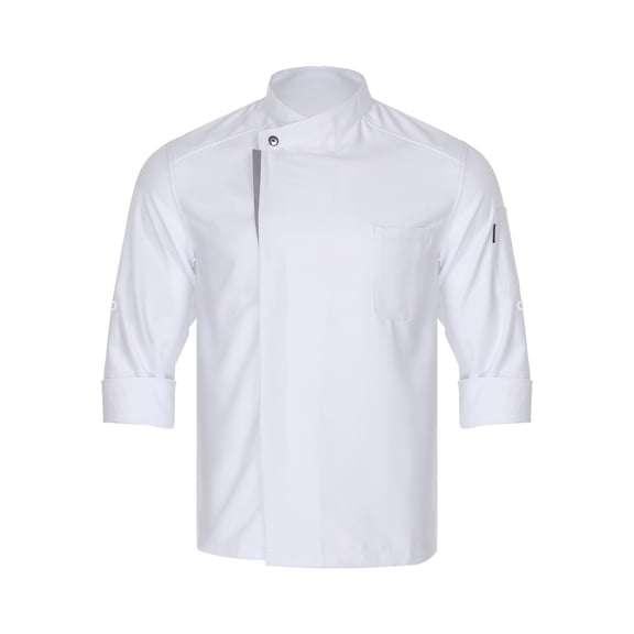 Zaldita Professional Chef Jacket Unisex Men Women Long Sleeve Cross-Over Collar Comfort Workwear White 3XL