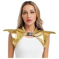 thumbnail image 1 of Zaldita Shiny Metallic Gothic Armor Shrug for Women Steampunk Accessory for Rave Club Gold S, 1 of 5