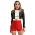 thumbnail image 1 of Zaldita Women's Long Sleeve Hollow Out Back Circus Ringmaster Jumpsuit Sequin Leotard Bodysuit Black L, 1 of 7