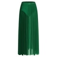 thumbnail image 1 of Zaldita Women's Lyrical Dance Skirt Chiffon Long Swing Sheer Skirts for Modern Ballet Performance Green XL, 1 of 3