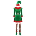 thumbnail image 1 of Zaldita Women's Miss Santa Claus Elf Christmas Full Set for Holiday Party Xmas Santas Outfits Green 3XL, 1 of 7
