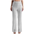 thumbnail image 1 of Zaldita Women's Sequins Straight Wide Leg Pants Adult Sparkly Bling Glitter Trousers for Club Party Silver 3XL, 1 of 3