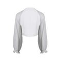 thumbnail image 1 of Zaldita Women's Sheer Chiffon Long Sleeve Kimono Cardigan Beach Sunscreen Cover-ups Shawl Light Grey One Size, 1 of 7