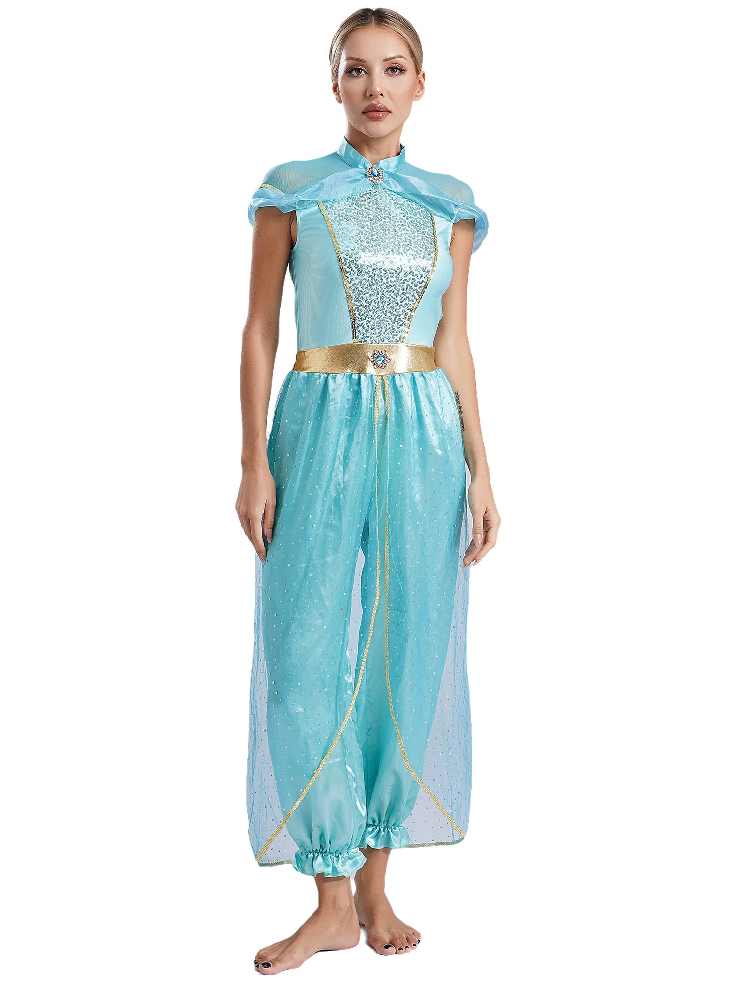 Arabian Princess Costume Light Blue main image 1
