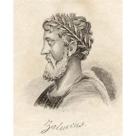 Zaleucus 7th Century Bc Greek Lawgiver of Epizephyrian Locri In Italy Deviser of The First Written Greek Law Code Named Poster Print - 13 x 16