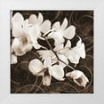 thumbnail image 1 of Zalewski, Christine 15x15 White Modern Wood Framed Museum Art Print Titled - Orchid and Swirls II, 1 of 4