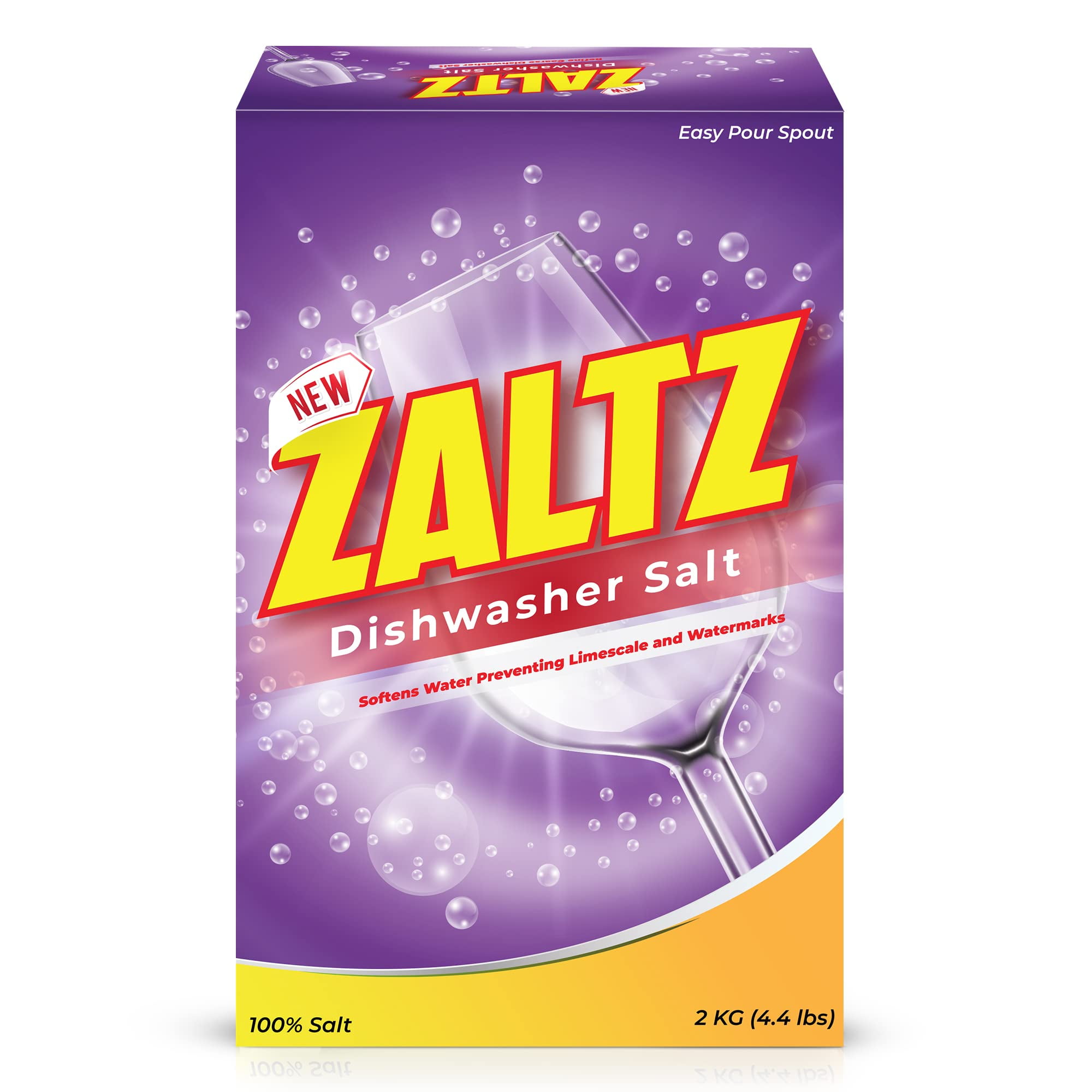 Zaltz Dishwasher Salt - Dishwasher Rinse Aid, Water Softener