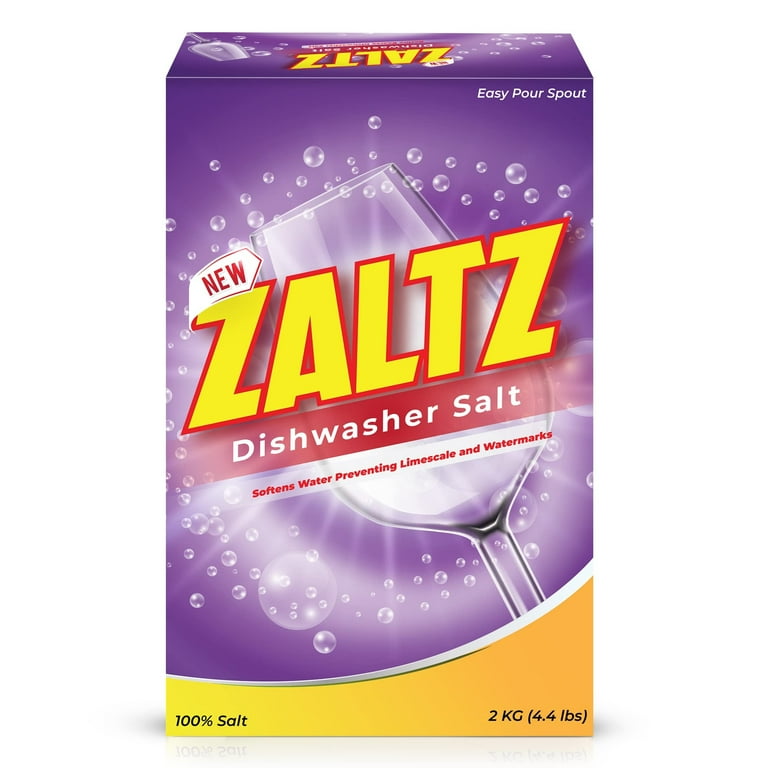 Zaltz Dishwasher Salt - Rinse Aid, Water Softener, Cleaner