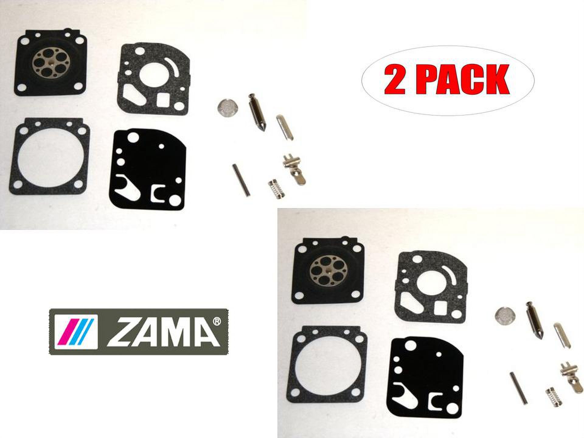 Zama 2 Pack RB-62 Carburetor Repair Kits # RB-62-2PK - image 1 of 2