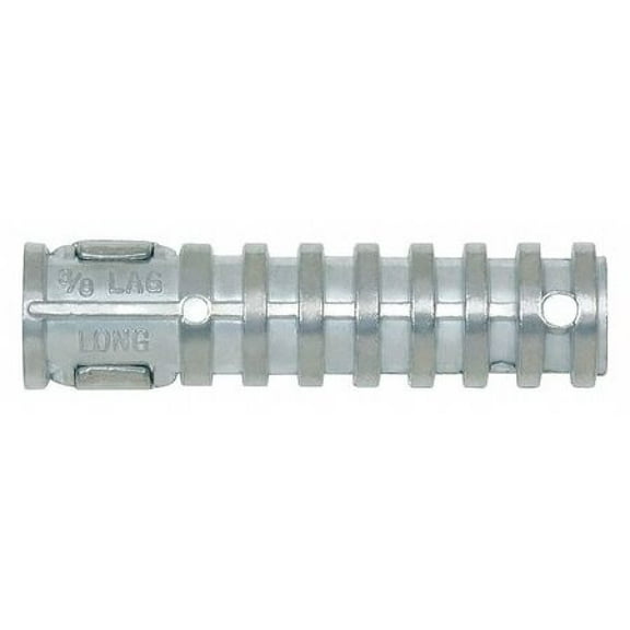 Zamac Alloy Lag Shield, 1/4" Internal Thread Dia., 50 PK