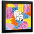 thumbnail image 1 of Zaman, Farida 12x12 Black Modern Framed Museum Art Print Titled - Abstract Affirmations IV, 1 of 5