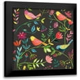 thumbnail image 1 of Zaman, Farida 12x12 Black Modern Framed Museum Art Print Titled - Budding Beauty Pattern IB, 1 of 5
