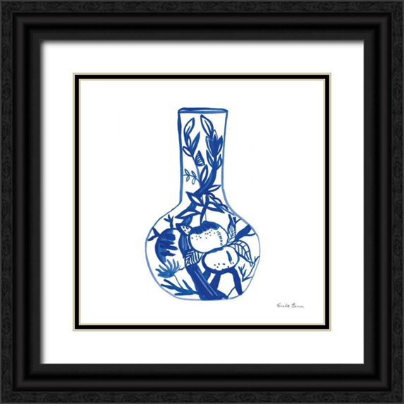 Zaman, Farida 12x12 Black Ornate Wood Framed with Double Matting Museum Art Print Titled - Chinoiserie VIII