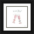 thumbnail image 1 of Zaman, Farida 12x12 Black Ornate Wood Framed with Double Matting Museum Art Print Titled - It Takes Two IX, 1 of 4