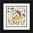 thumbnail image 1 of Zaman, Farida 12x12 Black Ornate Wood Framed with Double Matting Museum Art Print Titled - Whimsical Woodland IV, 1 of 4